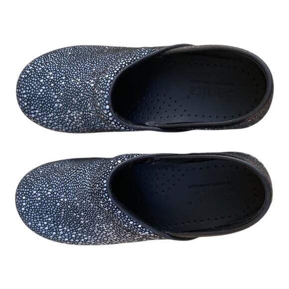 Sanita Clogs Womens Leather Nurse Shoes Polka Dots EU 35 US4 Polka Dots Slip Ons - Picture 7 of 10